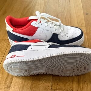 Nike Air Force 1 - White, Red, and Navy